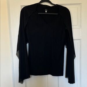 Jarbo Mesh/Sheer Cape Longsleeve